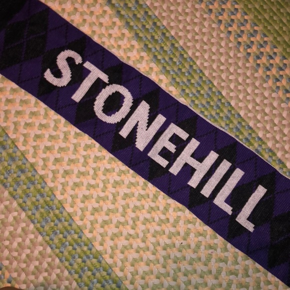 Stonehill College Purple “Ace” the Skyhawk Scarf - Picture 4 of 7